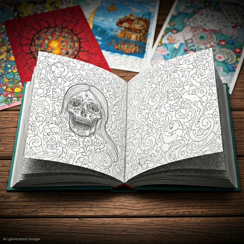 Custom Made Adult Coloring Books - 25 Pages