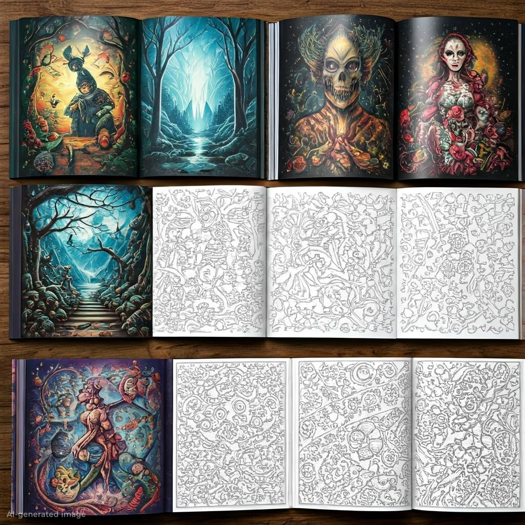 Custom Made Adult Coloring Books - 25 Pages