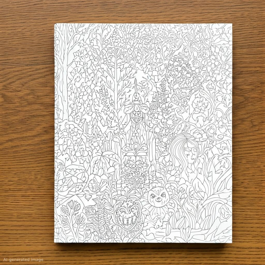 Custom Made Adult Coloring Books - 25 Pages